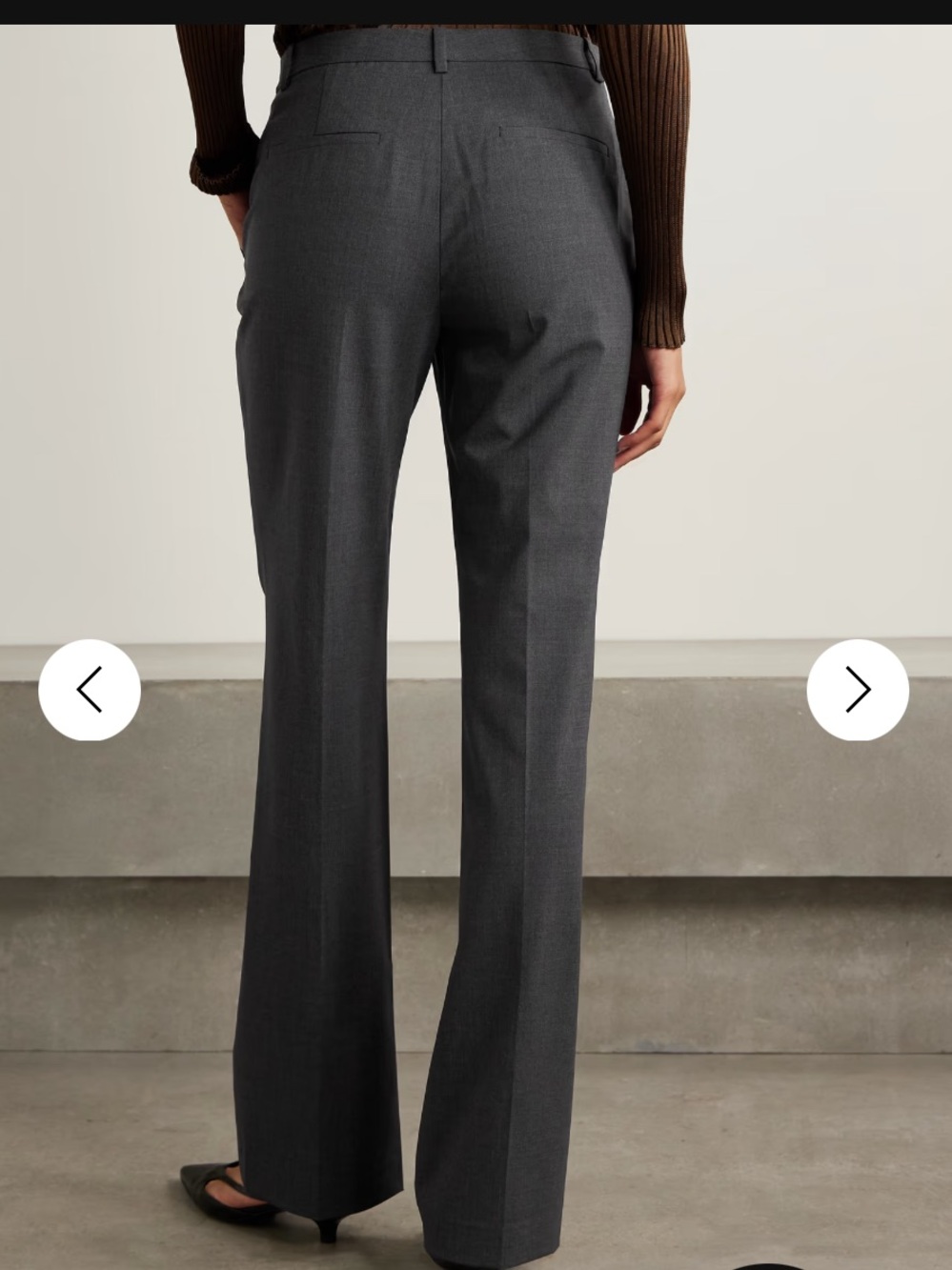 NWT $275 Theory Straight-Leg Wool Blend Dress Pants - Picture 3 of 12